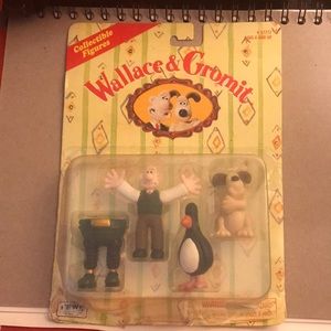 Wallace & Gromit figures package slightly opened vinyl figures are 2-3”tall